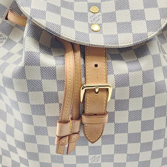 Louis Vuitton Sperone Backpack in Damier Azur Canvas | Excellent Condition - Picture 7 of 13